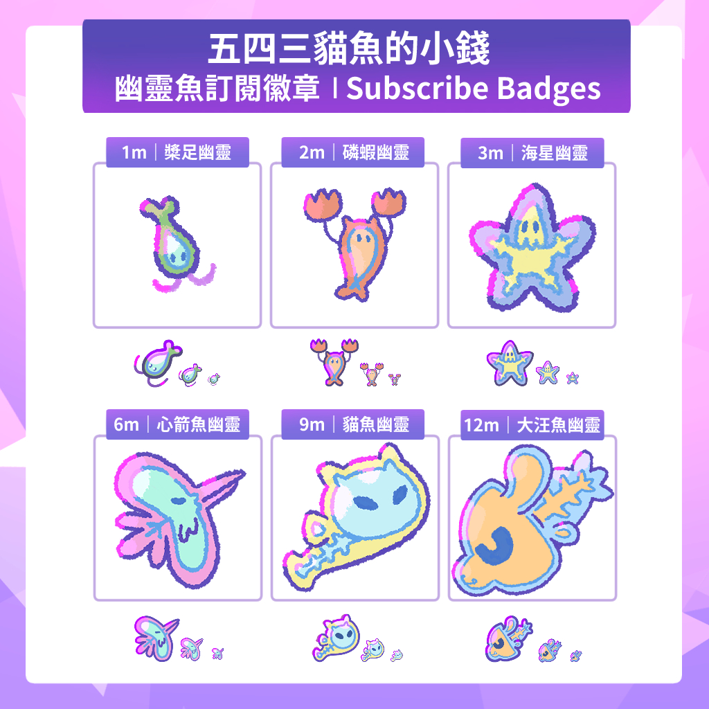 UMIMEOW2022's tweet photo. 於更新第一次的 #訂閱徽章設計 啦!

幽靈魚系列訂閱徽章

歡迎私訊 #委託 #commision #commisionsopen

#illustration #插畫 #painting #drawing #artwork #digiart
#comic #comicart #artwork #イラスト #procreate  #twitchsticker #stickerdesign #pixelart #subbadges https://t.co/zI2dDMYnf1