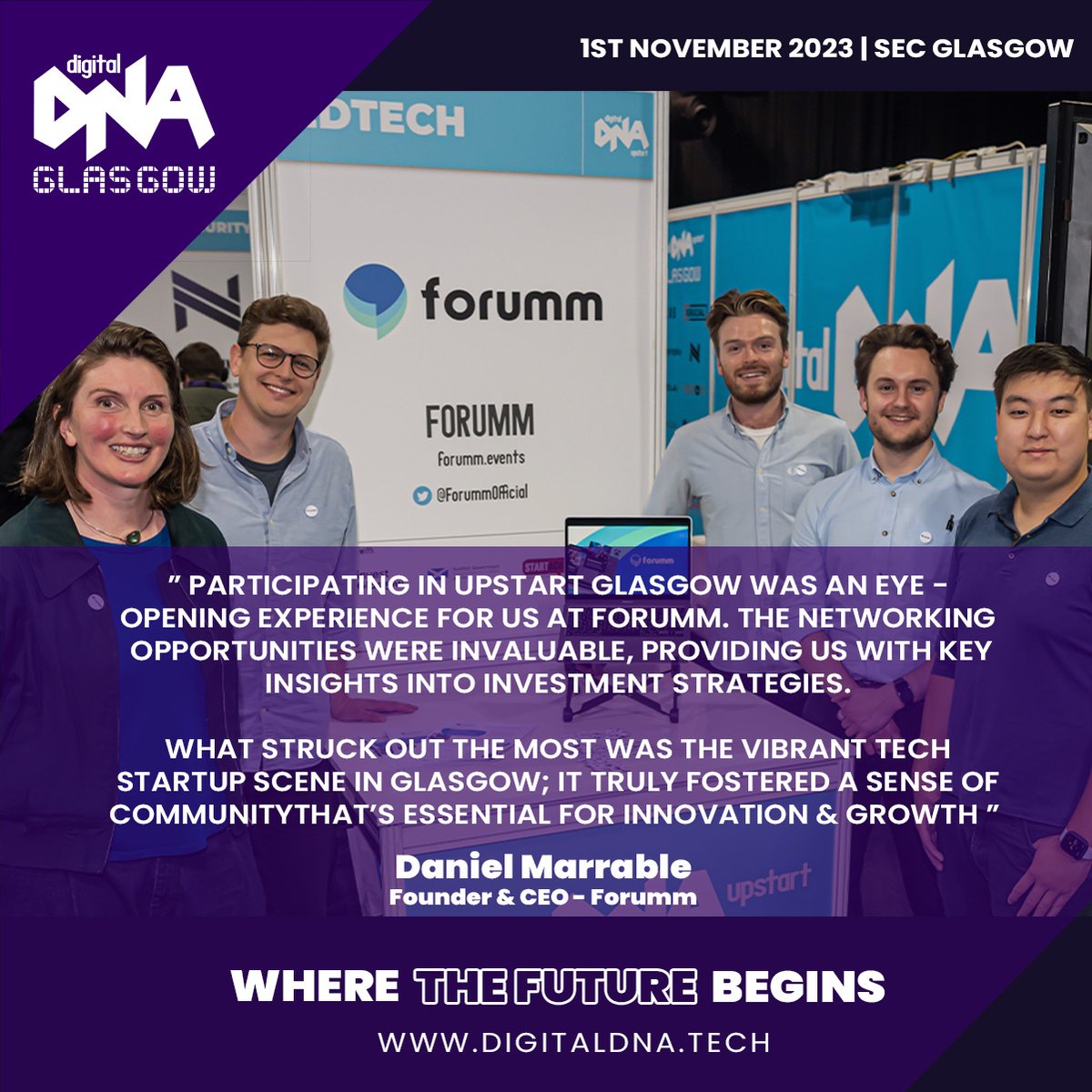 Didn't get to see the hype and excitement of last year's Digital DNA Glasgow? 🌟 Hear about it yourself from Daniel Marrable at @ForummOfficial 🎟Super Early Bird tickets are still available for this year's event so grab them while you can! - lnkd.in/eNH3P7Cr