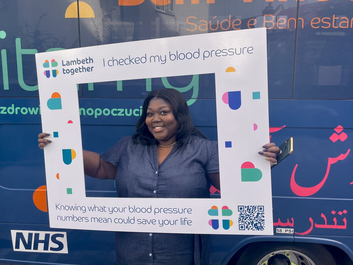 Anne-Marie works for Lambeth Council. She's taken advantage of free blood pressure checks outside the Civic Centre. Come along before 5pm today for yours. It only takes a few minutes and it could save your life. Find us on Buckner Road, SW2 #KnowYourNumbers