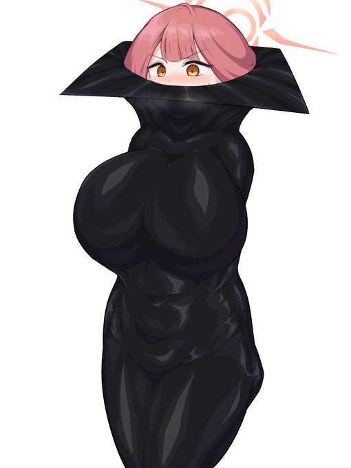 全身黒に包まれている絵
 #黒の日 