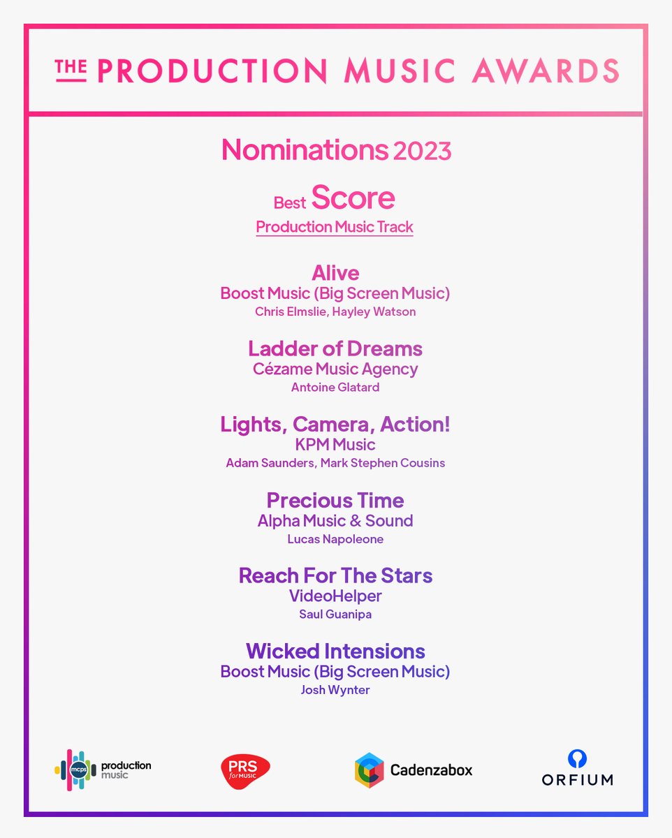 The Production Music Awards tweet media