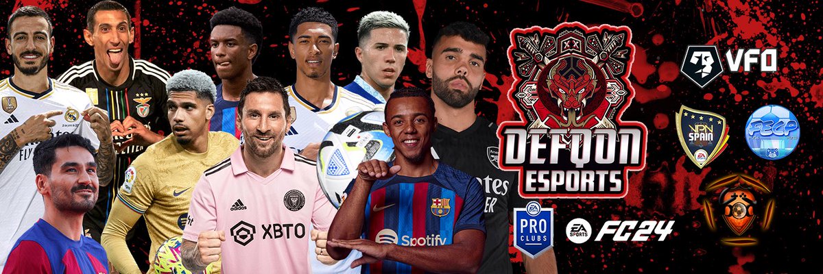 DEFQON ESPORTS - FIFA 24 🕹 PS5
BUSCANDO JUGADORES ☎️ 

La siguente temporada daremos el salto a PS5. 
Buscamos jugadores en todas las posiciones.
EMPEZAMOS LAS PRUEBAS ☎️

⏰D-J 22h-24h⏰
❤️‍🔥COMPROMISO❤️‍🔥