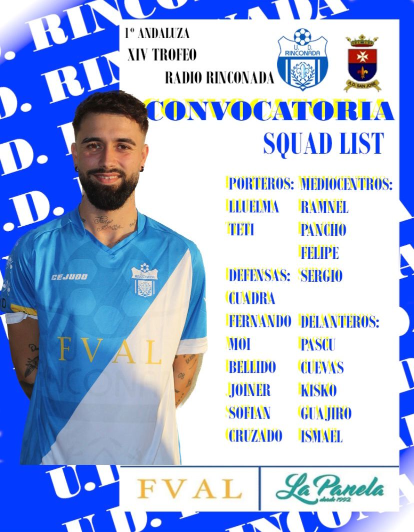 LaRinconada_Web's tweet photo. El #derbi de la #Radio
El XIV Trofeo que enfrenta a @UDRinconada y @ADSJoseOficial será un buen termómetro para calibrar las opciones y aspiraciones de ambos equipos en una Primera Andaluza que arranca el día 17 #LaRinconada  @RadioRinconada1 https://t.co/allLmcPeow https://t.co/BzfhAFov8l