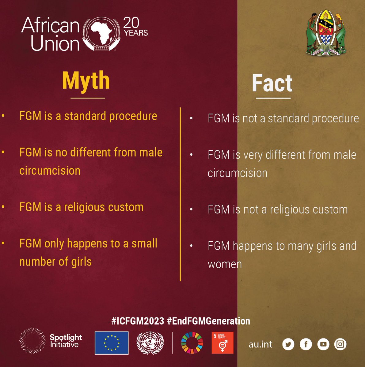Did you know FGM is not a religious practice? #ICFGM2023 #EndFGM #EndFGMGeneration