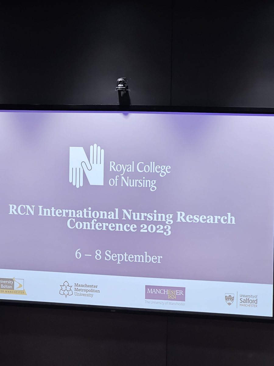 Attending the RCN International Nursing Research Conference in Manchester.  <a href="/NELFT/">North East London NHS Foundation Trust (NELFT)</a> supporting our nurses to further develop research capacities <a href="/nutsaboutnursin/">Susan Smyth</a> <a href="/wmakala/">Wellington Makala #STTRP</a> <a href="/BiniHCLDT/">Bini</a>