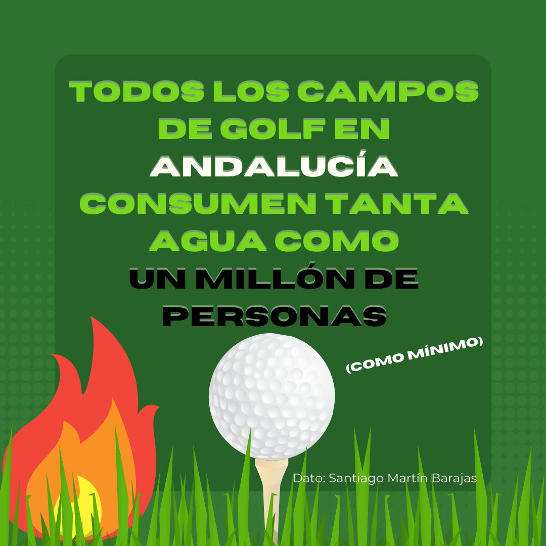 CAMPOS DE GOLF EN ANDALUCÍA: PURO SURREALISMO ⛳️

Hilo con unos cuantos datos 🧵