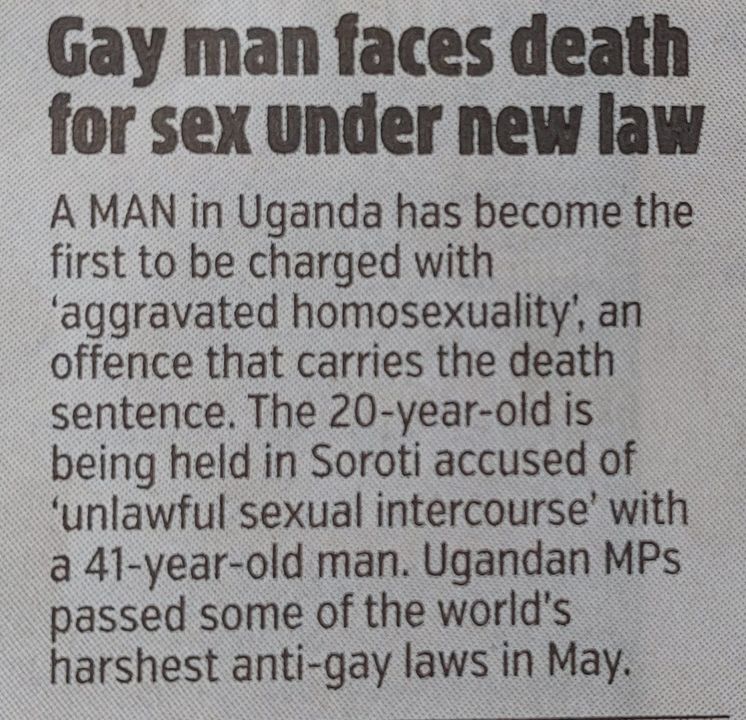 declanghenry's tweet photo. Horrific law that needs to be abolished. Why is the Church of England so smug and silent on these matters?     https://t.co/PAnOTUrSiH #Declanhenryauthor #trending #news https://t.co/Bz81u9WsSb