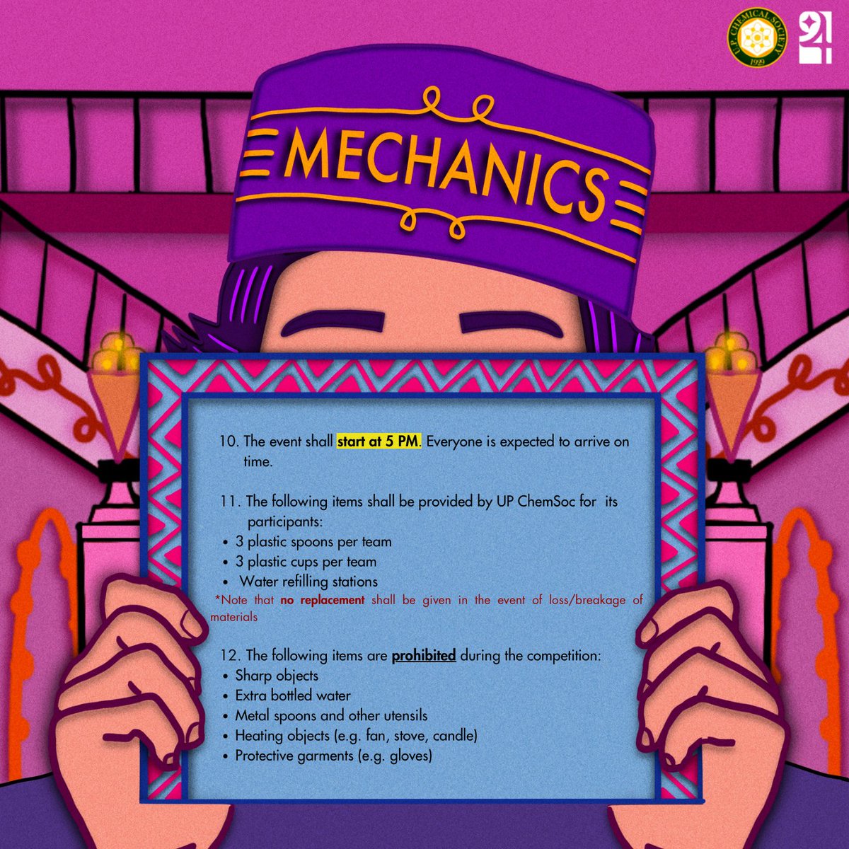 upchemsoc's tweet photo. [PART 2]
𝐒𝐂𝐎𝐎𝐏𝐒, 𝐭𝐡𝐞𝐲 𝐝𝐢𝐝 𝐢𝐭 𝐚𝐠𝐚𝐢𝐧!

𝑻𝒓𝒆𝒂𝒕 𝒚𝒐𝒖𝒓𝒔𝒆𝒍𝒇 𝒂𝒏𝒅 𝒎𝒂𝒚 𝒕𝒉𝒆 𝒐𝒅𝒅𝒔 𝒃𝒆 𝒆𝒗𝒆𝒓 𝒊𝒏 𝒚𝒐𝒖𝒓 𝒇𝒍𝒂𝒗𝒐𝒓!

#UPChemSoc
#UPChemSoc94
#UPChemSocSarapKapiling
#VintageBondsCurrentConnections https://t.co/ARmMsoxgnp