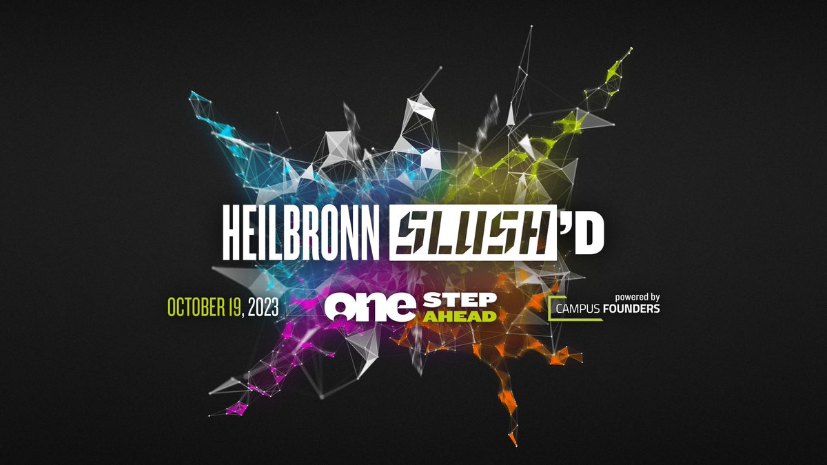 ONE STEP AHEAD - Beginnt Euren Weg als Start Up beim Heilbronn Slush’D! 🚀Taucht ein in eine Welt der Innovationen und erlebt die Startups, die die Welt verändern werden, hautnah! 😍Entdeckt das Slush'D👉 connect-it.hn/event/heilbron…