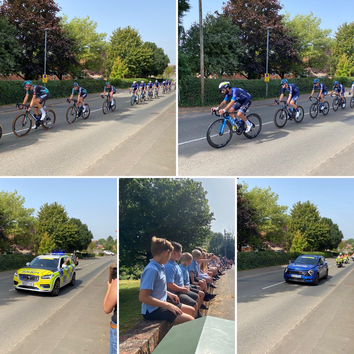 Sturtonhead's tweet photo. Today we watched the @TourofBritain come through @leSteeple #sturtonrocks #prpudofsturton https://t.co/EVi0JsRNuK