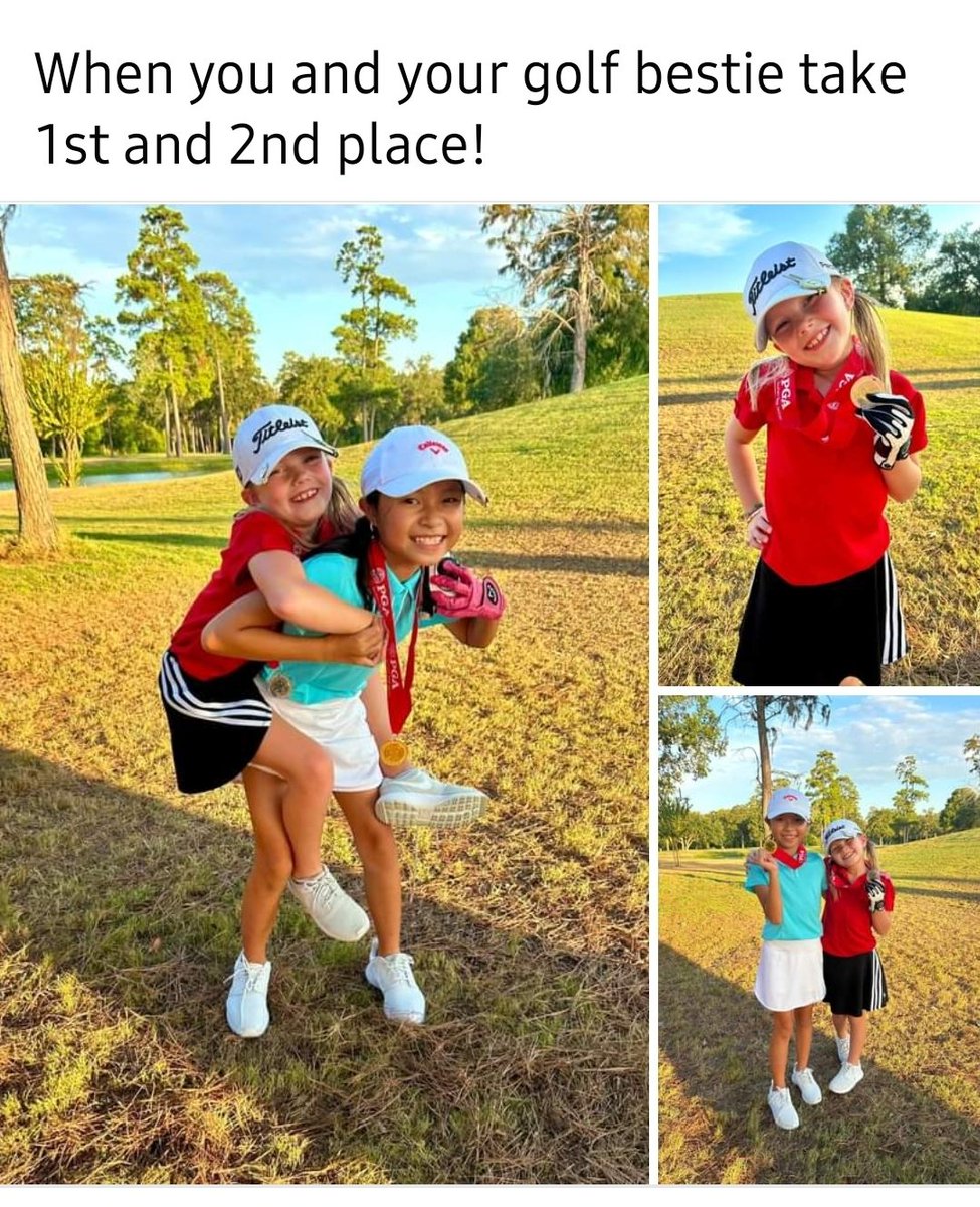 The hits just keep coming.  Love these 2 girls that I teach #golf #golfcoach #juniorgolf #houston #houstongolf