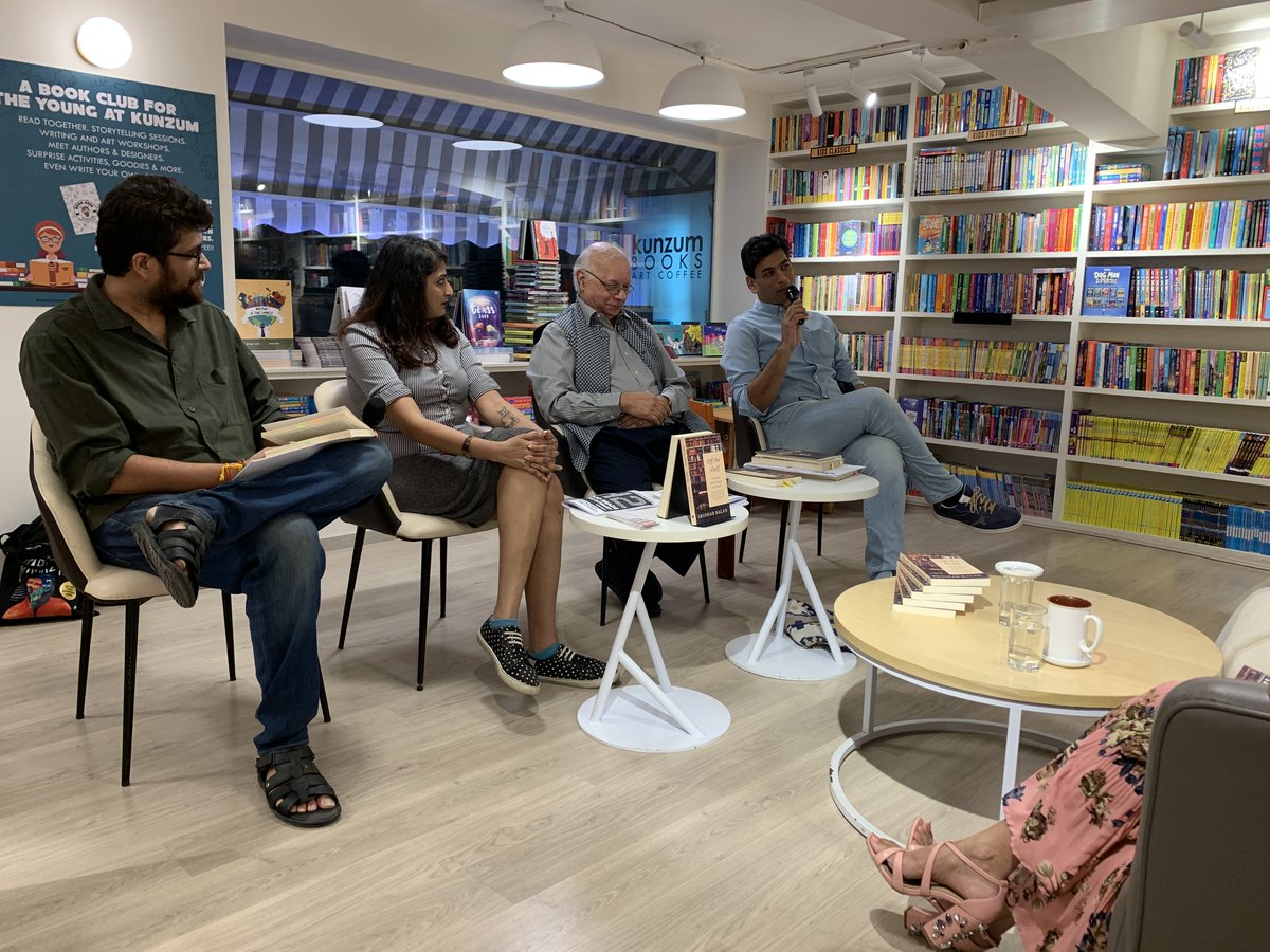 kunzum's tweet photo. Mr. Sridhar Balan, Author of "Off the Shelf On Books, Book People and Places" in conversation with Founders of @bibliotherapy42 , and Founder of @kunzum , Mr. @ajayjain
#talksession #education #storytelling #events #books #bookstore #kunzum https://t.co/J20hN3MqLZ