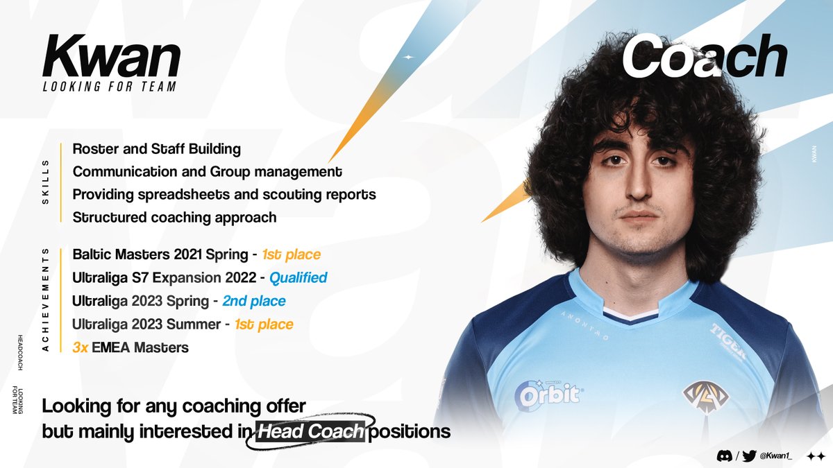 I'm still under contract with <a href="/AnonymoEsports/">Anonymo Esports</a>  but have been allowed to explore options for 2024. 

I'm mostly looking for offers from accredited ERLs but I will consider everything. 
Able to relocate.

References: <a href="/Roison_lol/">Michał Dubiel</a> @neraminlol
For further informations you can contact