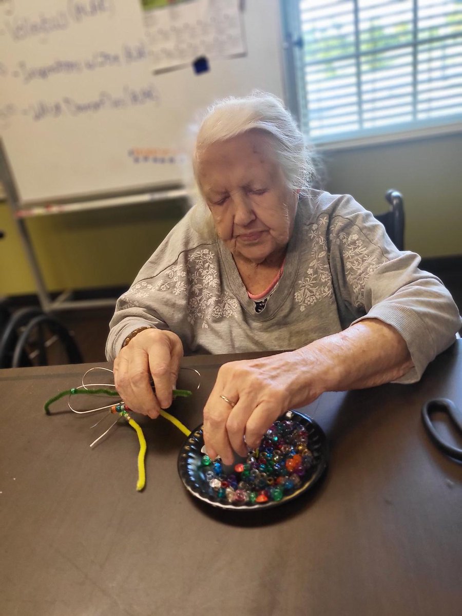 NoviLakesHC's tweet photo. We "whisk" you could have been here for this fun artisan project!  We made dragonflies out of whisks today!!  #trilogyliving #artisans https://t.co/7ulLQENAep