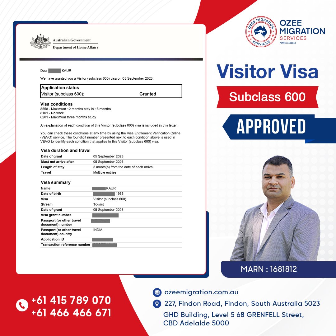 OzeeMigration's tweet image. 🤩𝐕𝐢𝐬𝐢𝐭𝐨𝐫 𝐕𝐢𝐬𝐚 𝐆𝐫𝐚𝐧𝐭𝐞𝐝 𝐟𝐨𝐫 𝐀𝐮𝐬𝐭𝐫𝐚𝐥𝐢𝐚🤩

𝐋𝐢𝐧𝐤: ozeemigration.com.au
𝐏𝐡𝐨𝐧𝐞: +61 415 789 070, +61 466 466 671

#visitorvisa #visa #subclass600 #immigration #VisitorVisaDiaries #studyvisa #australia #touristvisa #GatewayWithVisitorVisa