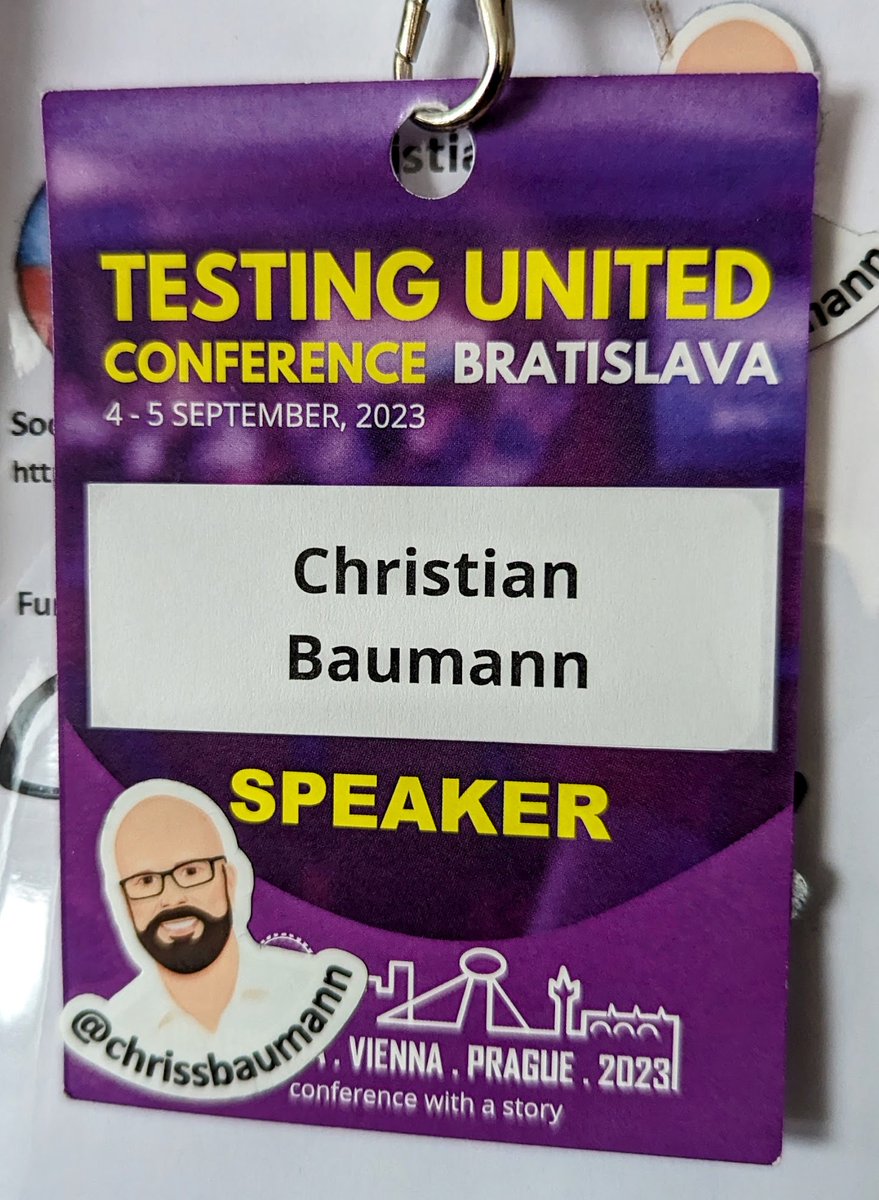 Another conference talk done: I had a blast giving my talk 'Design Patterns to boost your test automation' at @testing_united in Bratislava earlier this week.
I think it was the biggest crowd I ever had the pleasure to speak to. 
#TestingUnited