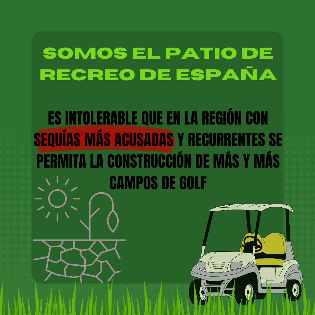 ⛳️ En la Costa del Sol occidental se registra la "concentración de campos de golf más importante del mundo", según la memoria de los Planes Hidrológicos 2022-2027.