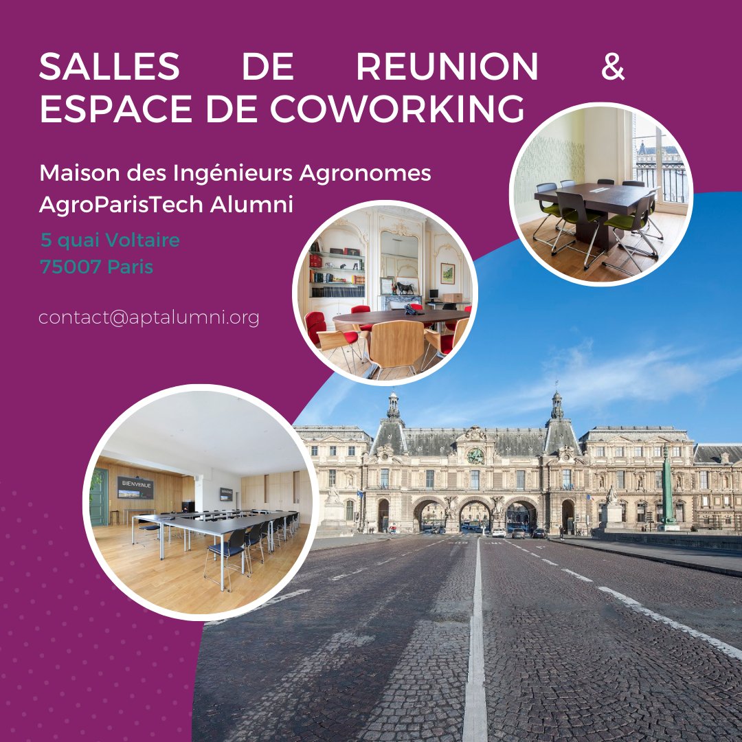 [SERVICES] – La Maison des Agros vous ouvre ses portes pour vos events pro et familiaux !

🔑une grande salle entièrement équipée pouvant accueillir jusqu’à 80 personnes assises

👉Pour toute demande, contactez Nabila Ziada au 01 42 60 25 00 ou par mail à contact@aptalumni.org