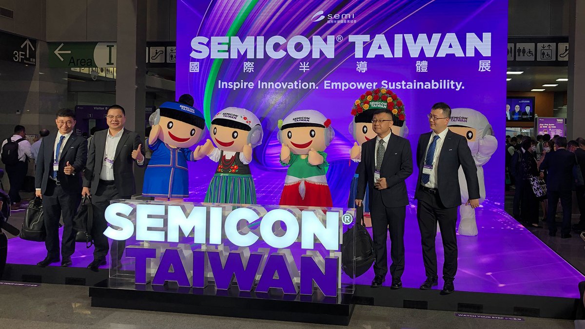 We're absolutely delighted that some of our #GraphicDesign work is on show within the UK Pavilion at this important global exhibition showcase #semicon #Innovation