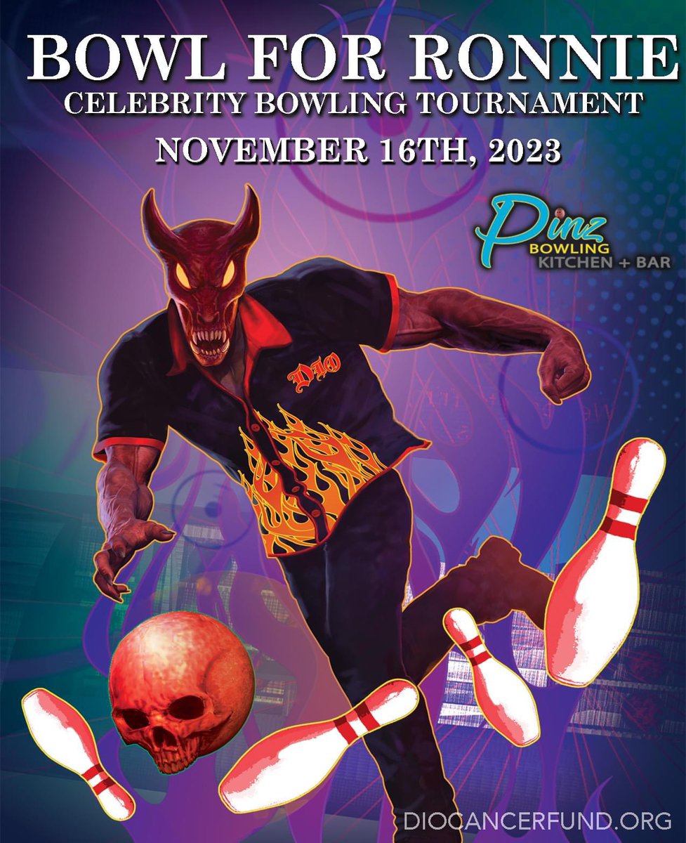 The BOWL FOR RONNIE Returns on November 16th, 2023! The #BowlForRonnie is an annual event hosted by the @DioCancerFund which raises funds for cancer research that furthers early detection and prevention. Tickets on sale here: eventbrite.com/e/bowl-for-ron…