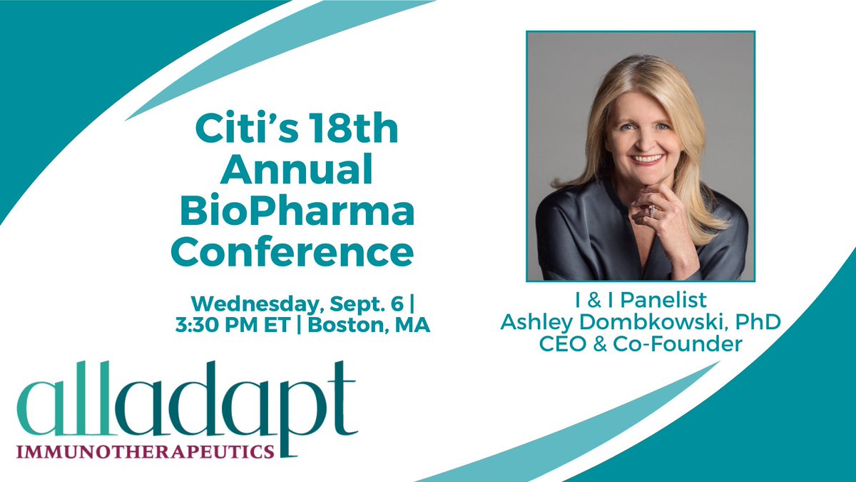 Today, we're participating in the I&amp;I panel at <a href="/Citi/">Citi</a>’s #BioPharma Conference in Boston. Food allergy affects 32m in the US alone; 95% lack treatments. Rapid clinical advances in #immunology are poised to change this. View the webcast: veracast.com/webcasts/citig…