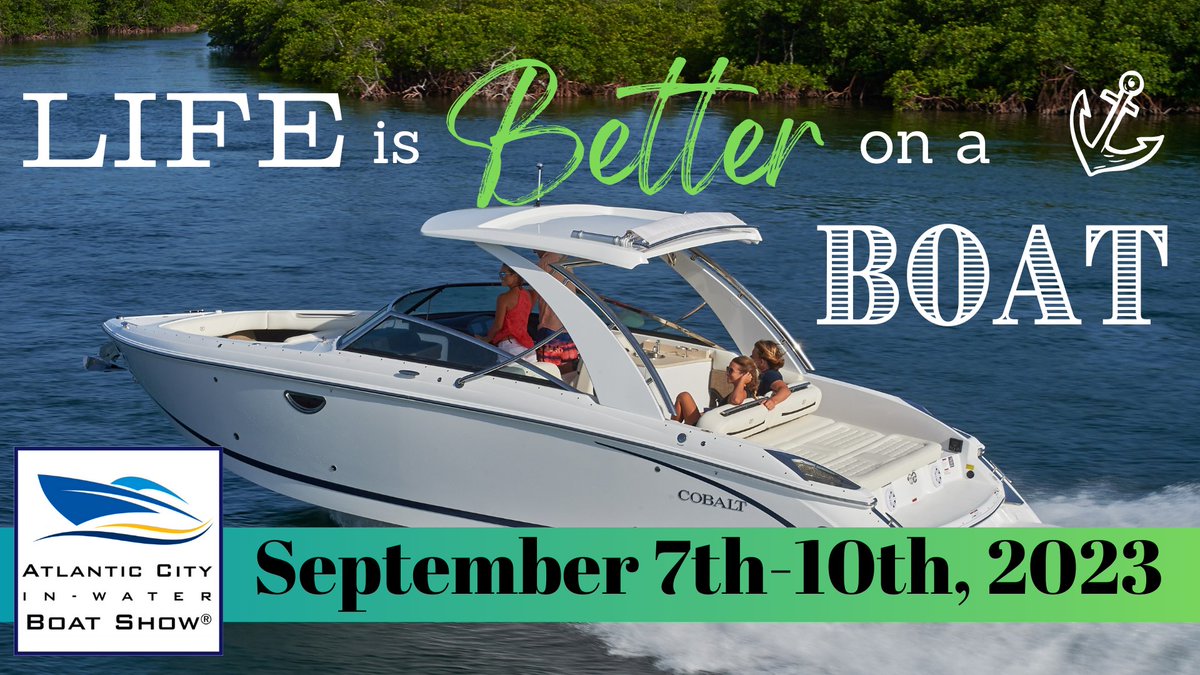causewaymarine's tweet photo. Come visit Causeway Marine at the Atlantic City In-Water Boat Show at the Golden Nugget Casino Hotel/Farley State Marina Sept. 7 - 10.

We will be located between slips F35 - F41.

Don't forget to ask about our Trade-in and Trade-Up Special! https://t.co/QNOe9aP1wc