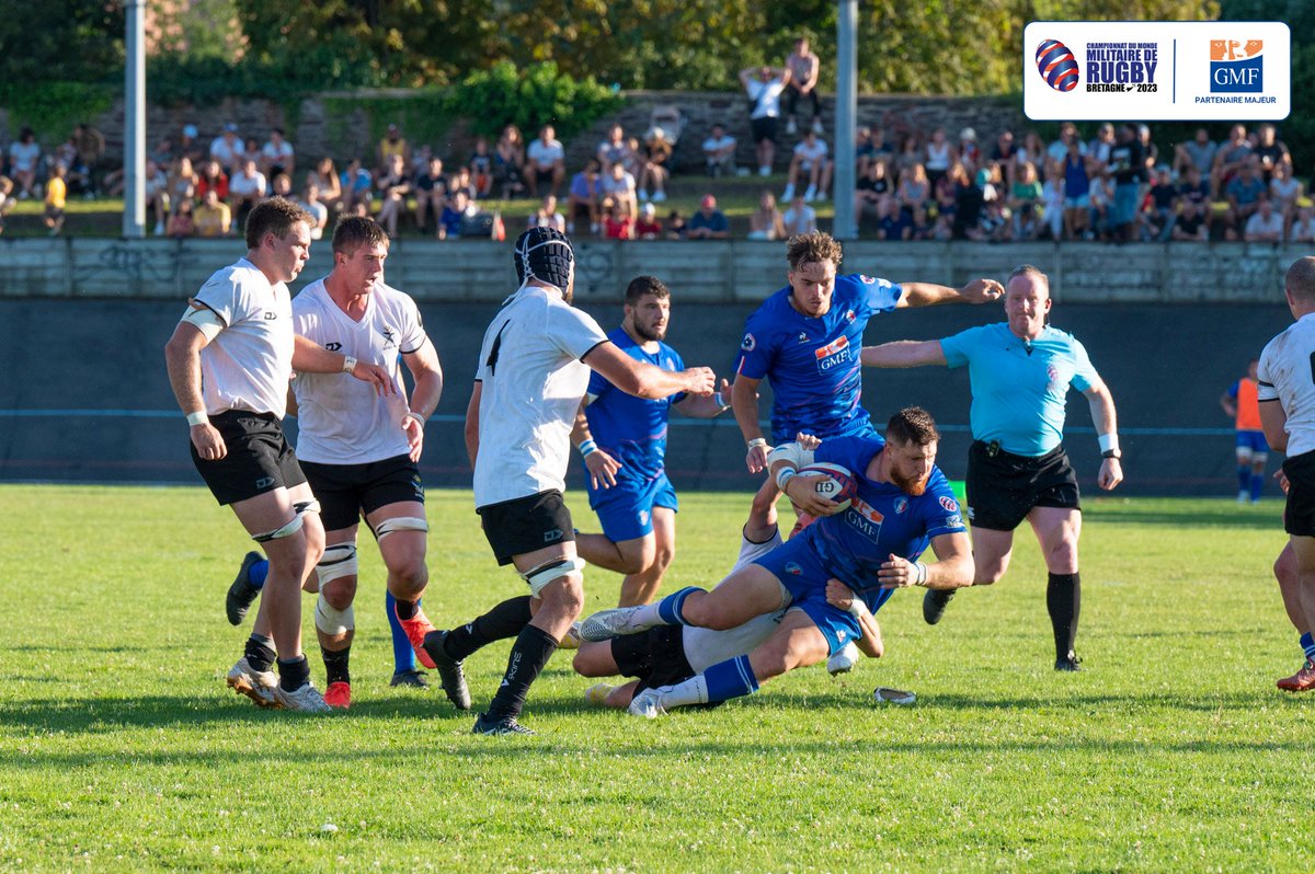 La France s'est qualifiée en finale contre la Nouvelle-Zélande lors du Championnat du Monde Militaire de rugby ! 🇫🇷
Félicitations à nos militaires et soutenons-les lors de la finale prévue ce dimanche 10 septembre à Vannes contre les Fidji !🤝
#EngagésPourLeCollectif <a href="/W_D_R_2023/">World Defence Rugby 2023</a>