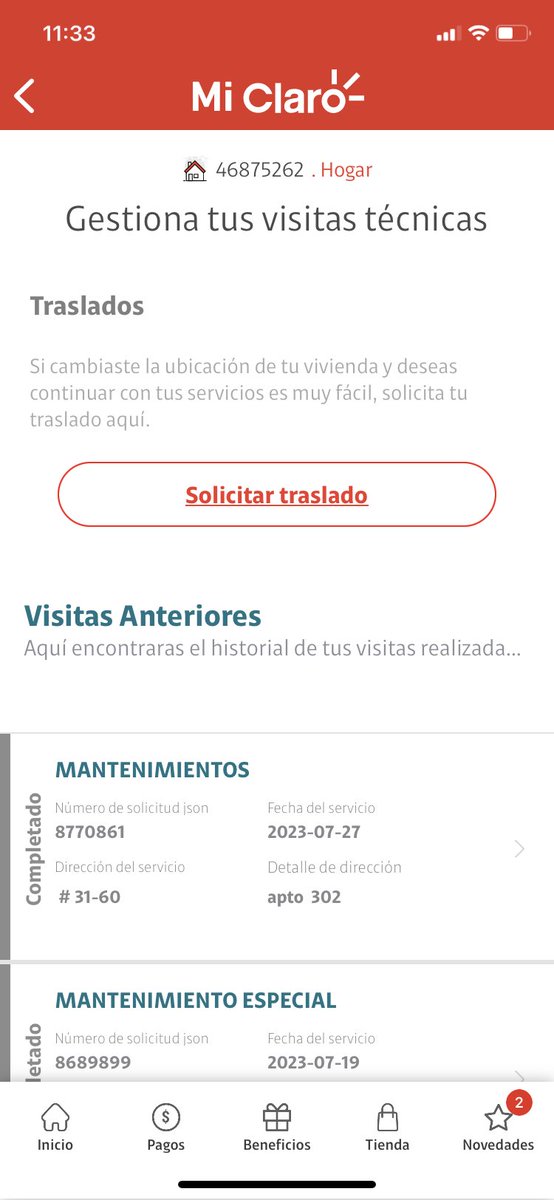 caesargonz's tweet photo. @ClaroTeAyuda @sicsuper @CRCteresponde Señores de @ClaroTeAyuda la respuesta que recibí por este medio es que tenía programada una visita técnica y no aparece en la app MiClaro. https://t.co/AkYsnuFEKg