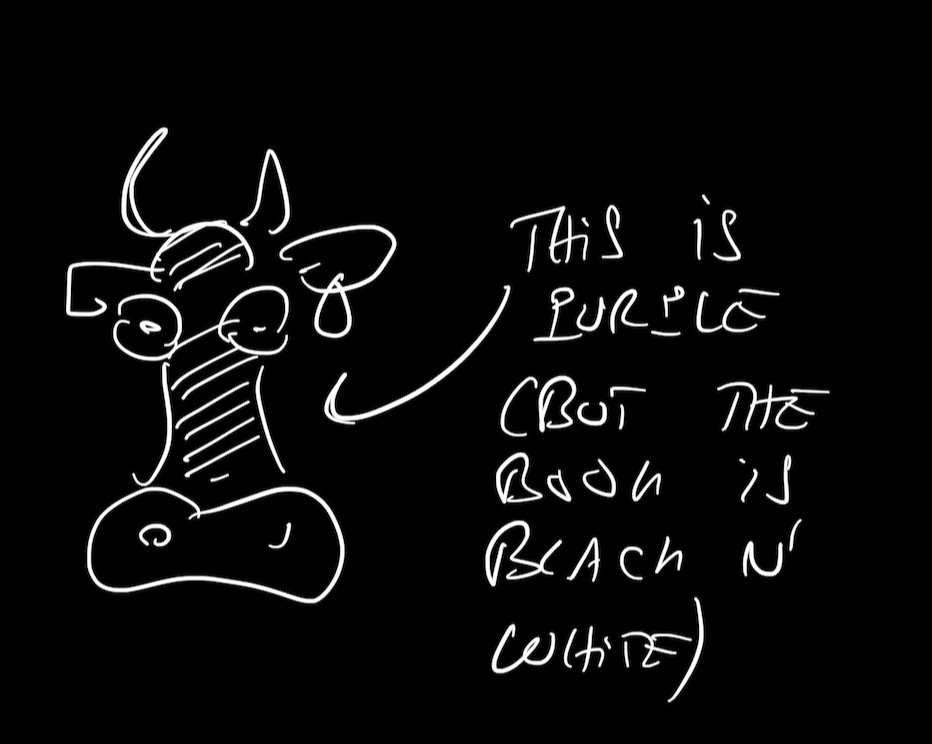 A Vaca Roxa é um conceito forte tanto no marketing Web2 quanto no Web3

(mas o livro é em preto e branco)