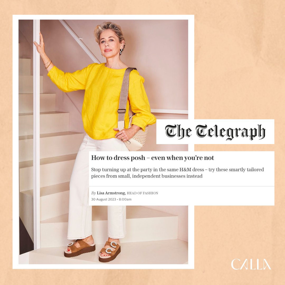 We are SO pleased that our shoes have been featured in @telegraphfashion in @misslisaarmstrong's recent article - what an honour! 

Lisa looks fabulous wearing Calla Lola sandals alongside gorgeous pieces from other independent businesses. 🌟