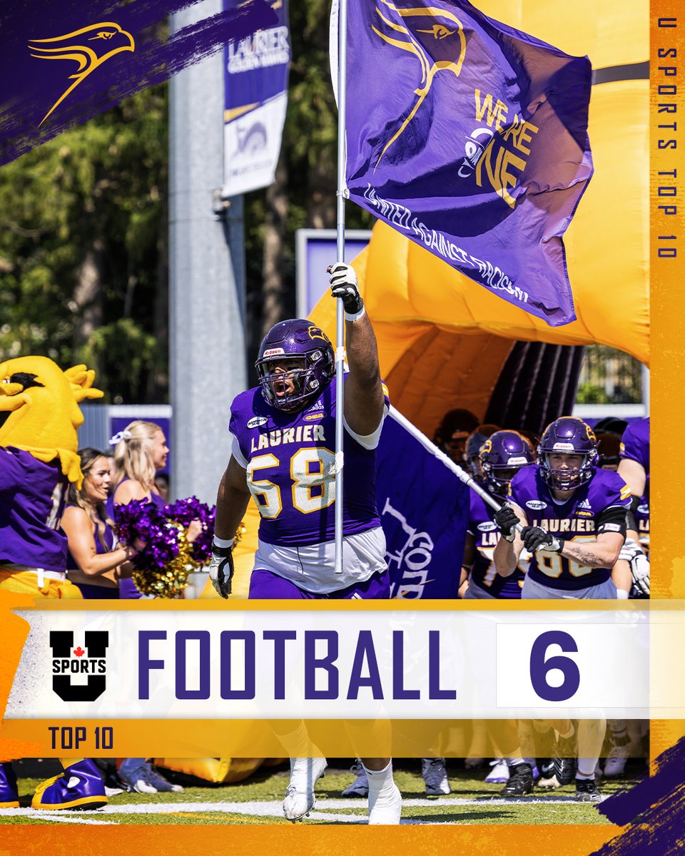 6⃣ in @USPORTSca 🇨🇦🏈 📰 Details: tinyurl.com/24etqsyk #SoarAbove · @LaurierFootball 📸: Hailey Tripodi