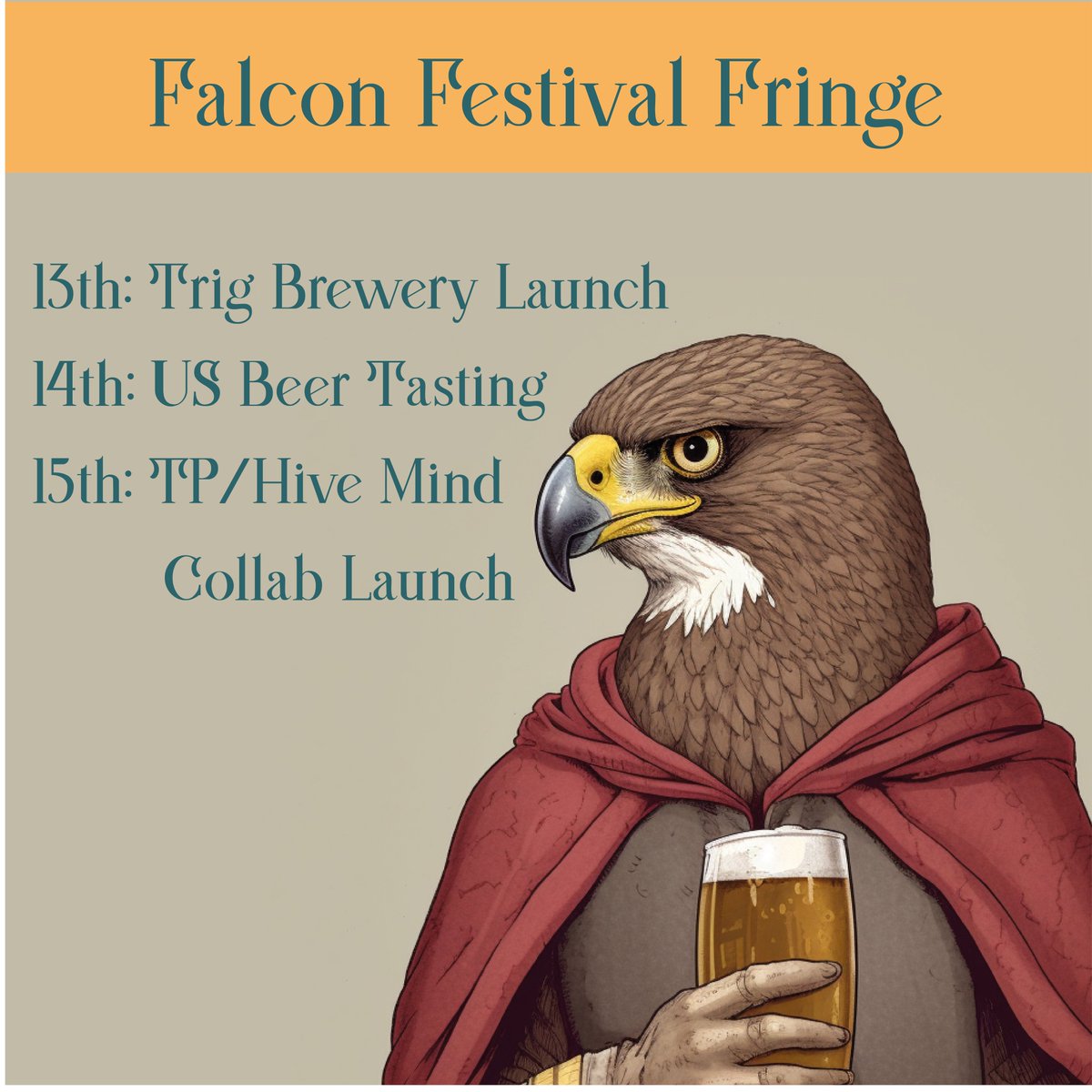🦅🦅Falcon Festival Fringe 🦅🦅 @beerfestyork is almost upon us! We’ve been busy cooking up a fun week at the Falcon to run in tandem with the festival. So if you’re visiting the festival this year it’d be great to see you at the bar! Here’s what we’ve got in store: