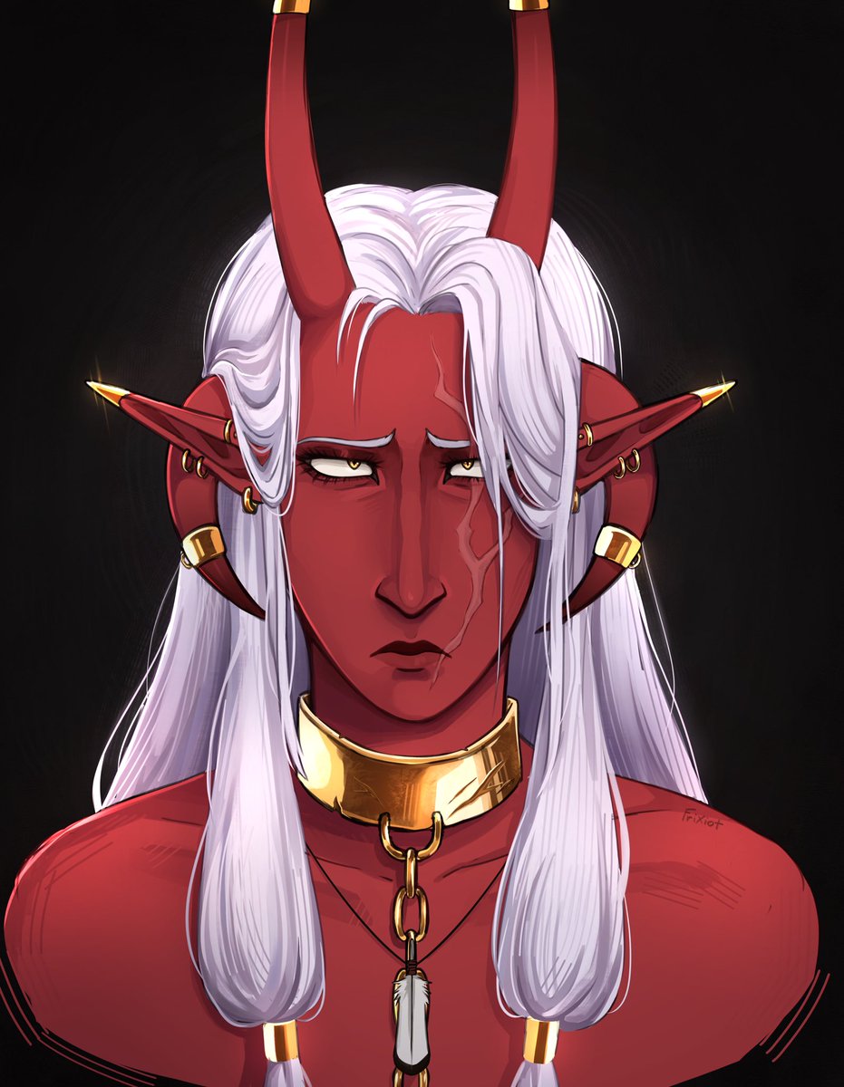 frixiot's tweet photo. Touched up some portraits from a bit ago #dndart #dndcharacters https://t.co/cTCEbZGpKF