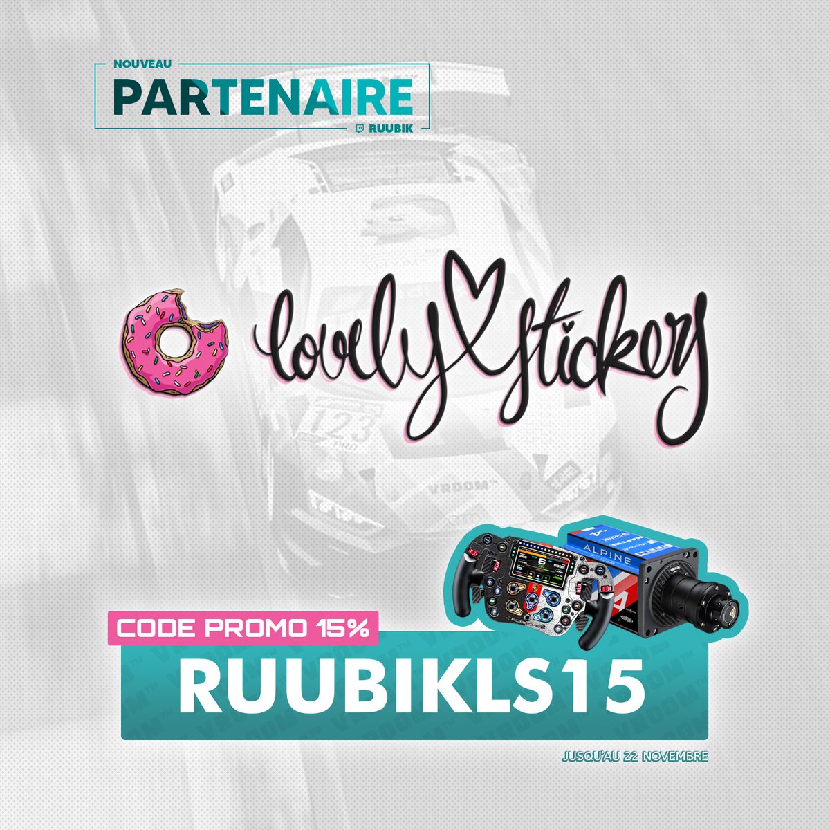 Incroyable ! Un nouveau partenaire apparait !

Les stickers de décoration de ma base dont vous me parlez souvent sur le stream ? Ca viens de chez lovelystickers.com ! J'ai désormais un code promo RUUBIKLS15 de 15% à vous proposer, et plus encore bientôt ! Merci à eux ! 🔥