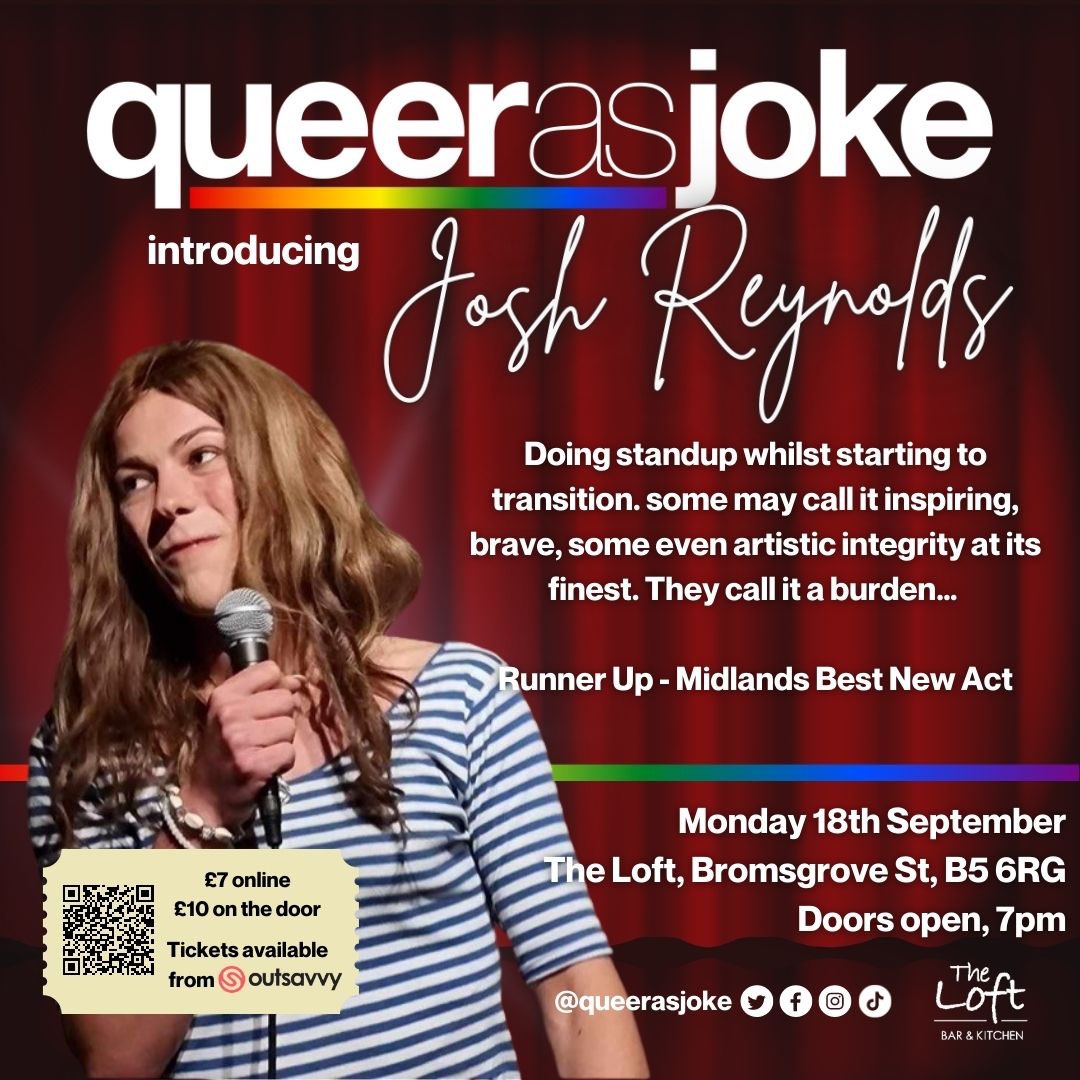🏳️‍🌈🏳️‍🌈 Welcome to the stage the incredible <a href="/joshreynolds/">Josh Reynolds</a>.comedy we can’t wait to see you on the 18th!!

TICKETS AVAILABLE BUT LIMITED IN BIO 😍😍🏳️‍🌈🏳️‍🌈