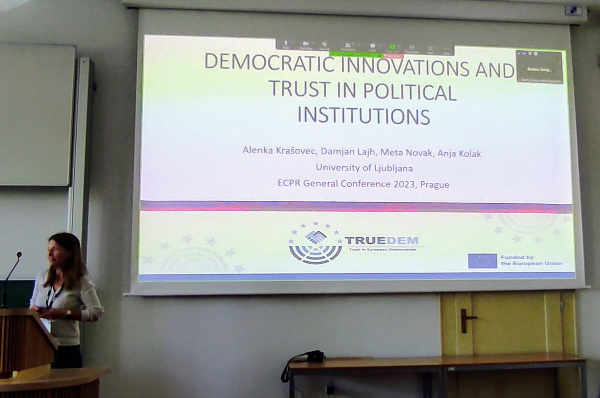 Another research project I will be happy to follow is by @TRUEDEM_SLO who will examine the effects of democratic innovations on trust in institutions, beginning with participatory budgeting.