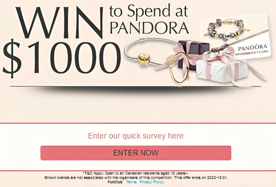 luxurygiftcard's tweet photo. Get Your Pandora Gift Card Now🩷
Enter your information now for a chance to win
Do you want to Get it🩵
Please Check out this Website🧐🧐
Get Started: https://t.co/RPgkZGHuKw
#freegiftcard #Freegetmoney #getmoney #giftcard #Giveaway #freegiveaway #makemoney #pandoragiftcard https://t.co/Zhjii33NFW