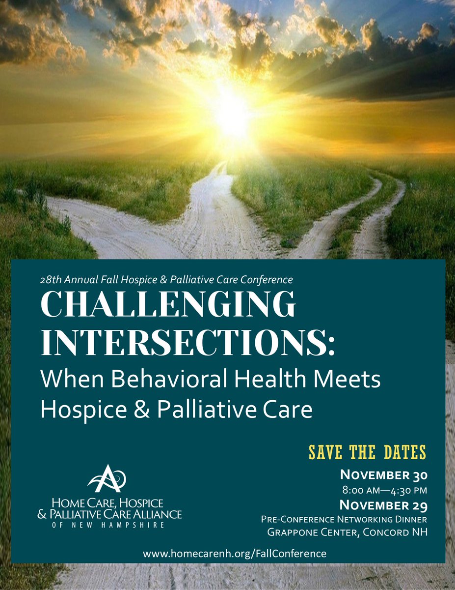 HomecareNH's tweet photo. The Alliance’s Annual Fall Hospice &amp; Palliative Care Conference convenes colleagues to share research, best practices, and new ideas --  with the goal of delivering the best care possible to patients with serious or terminal illnesses. https://t.co/XpHSAkxbnz https://t.co/pasg4h04J3