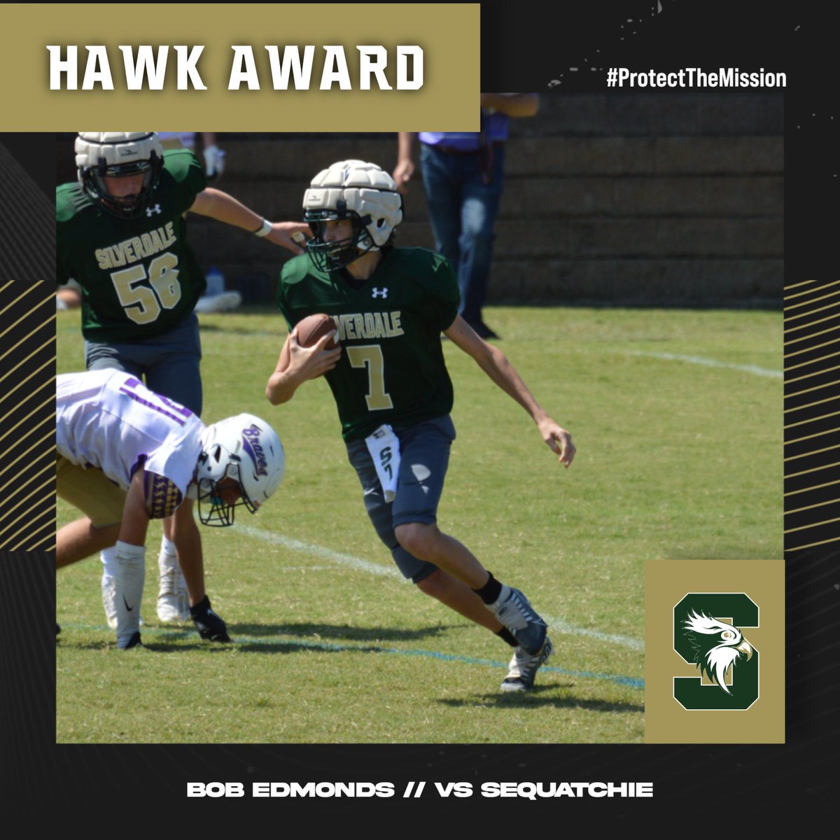 Hawk Award vs. Sequatchie #SBAFootball2pt3 #Built2BDifferent #ProtectTheMission