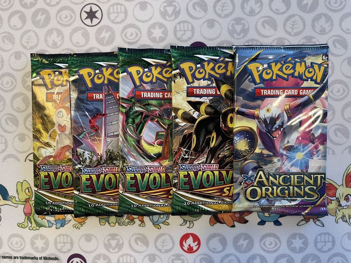 Quick Pokémon TCG giveaway because why not 😎

For a chance to win Evolving Skies + Ancient Origins 🔥

- Like
- Repost
- Follow <a href="/RipnShip/">RipnShipGaming</a> and us

Draws live today. Go checkout the RipnShip stream tonight! 👊 

#PokemonTCG