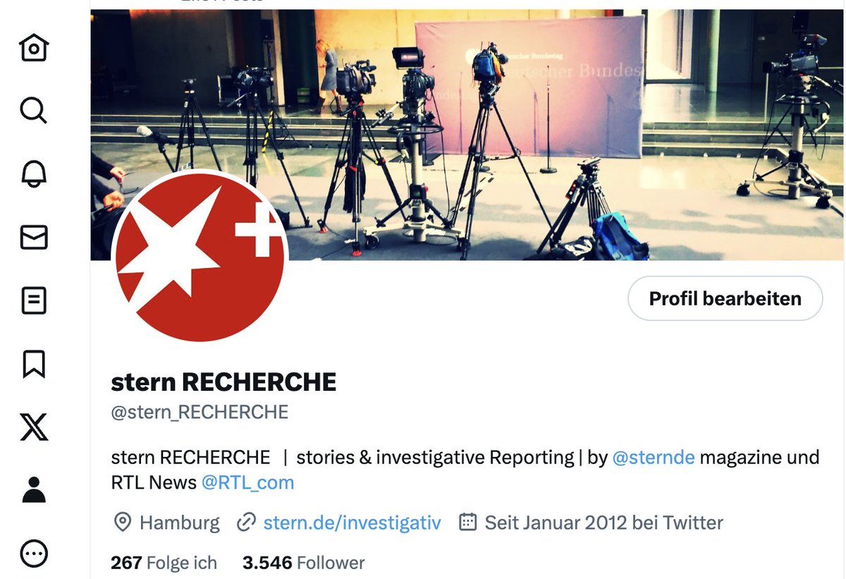 Marc Neller (@marcneller) on Twitter photo Ihr findet das Ressort Recherche des <a href="/sternde/">stern</a> und seine Geschichten übrigens drüben bei <a href="/stern_RECHERCHE/">stern RECHERCHE</a>. Da kommt bald was, versprochen!
Und bis dahin basteln wir noch ein bisschen am Auftritt.
Feat. <a href="/ch_esser/">Christian Esser @christianesser.bsky.social</a> , @MankaHeise , <a href="/kaiserinberlin/">tina kaiser</a> , <a href="/BirteMeier/">@birtemeier.bsky.social</a> ++ <a href="/RTLDE_Corporate/">RTL Deutschland</a> Ihr findet das Ressort Recherche des <a href="/sternde/">stern</a> und seine Geschichten übrigens drüben bei <a href="/stern_RECHERCHE/">stern RECHERCHE</a>. Da kommt bald was, versprochen!
Und bis dahin basteln wir noch ein bisschen am Auftritt.
Feat. <a href="/ch_esser/">Christian Esser @christianesser.bsky.social</a> , @MankaHeise , <a href="/kaiserinberlin/">tina kaiser</a> , <a href="/BirteMeier/">@birtemeier.bsky.social</a> ++ <a href="/RTLDE_Corporate/">RTL Deutschland</a>