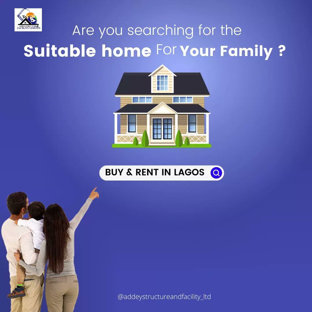 Looking for a perfect home to rent or buy anywhere Within lagos ?

Look no further
Send us a DM right away 

Let us Know your budget 

We will help you find a perfect home for you and your family.

#addeystructure
#houserentinlagos #houseforsale
#lagosproperties #lagos