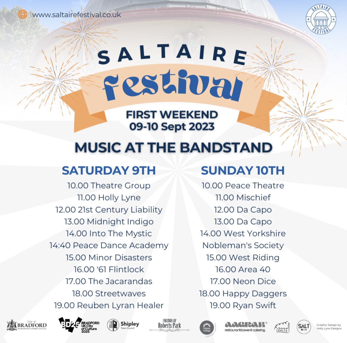 SaltaireFest's tweet photo. It's almost time for the Saltaire Festival! Get ready to groove to two days of incredible live music on Sept  9 &amp; 10, and join us for an extravaganza of music, memories, and fun on September 16 &amp; 17. 

Check other events happening during the festival https://t.co/vX48q20FOy https://t.co/9iuQsVNKPt