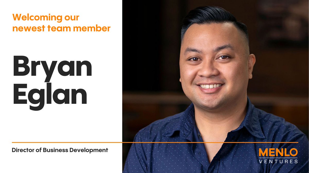 Houman Haghighi (@houman81) on Twitter photo I'm thrilled to announce that <a href="/bfeglan/">Bryan Eglan</a> has joined <a href="/MenloVentures/">Menlo Ventures</a> as our new Director of Business Development. In this role, Bryan will be instrumental in strengthening the invaluable post-investment support we provide our portfolio companies. I'm thrilled to announce that <a href="/bfeglan/">Bryan Eglan</a> has joined <a href="/MenloVentures/">Menlo Ventures</a> as our new Director of Business Development. In this role, Bryan will be instrumental in strengthening the invaluable post-investment support we provide our portfolio companies.