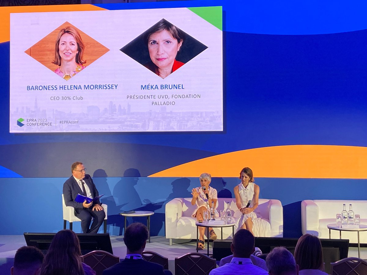 EPRA (@epra_realestate) on Twitter photo "We talk leadership" afternoon session and fascinating discussions on the topic of women in leadership roles. With Baroness Helena Morrissey, Financier, campaigner, author and Founder of The 30% Club AND <a href="/MekaBrunel/">Méka Brunel</a>, Présidente UVD, Foundation Palladio. #EPRA #EPRAConf "We talk leadership" afternoon session and fascinating discussions on the topic of women in leadership roles. With Baroness Helena Morrissey, Financier, campaigner, author and Founder of The 30% Club AND <a href="/MekaBrunel/">Méka Brunel</a>, Présidente UVD, Foundation Palladio. #EPRA #EPRAConf