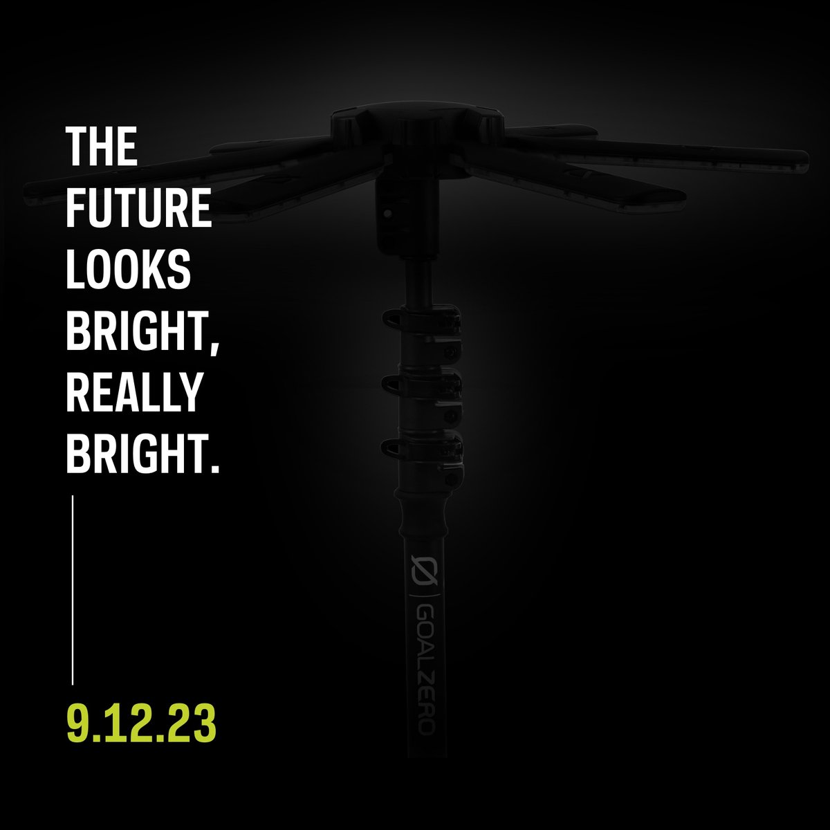 GoalZero's tweet image. Big news! Our newest product is dropping soon! We can’t tell you what it is yet, but we can tell you it will brighten your day (or night). Mark your calendar for September 12th! 

Learn more: bit.ly/GoalZeroNewPro…

#poweredbyGoalZero #newproduct