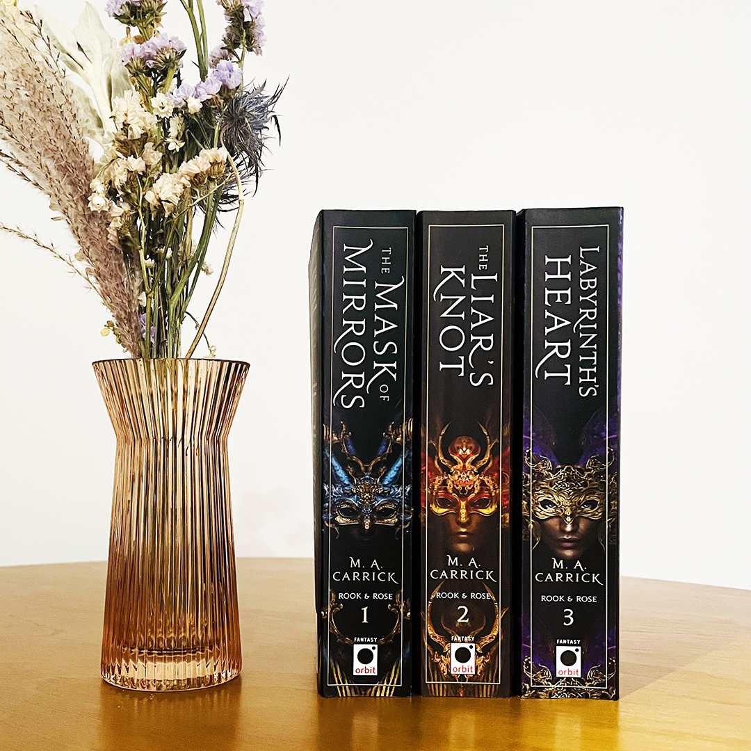 Enter for a chance to win the Rook & Rose series by @ma_carrick! To enter: like, repost, and follow @orbitbooks. No purchase necessary. US only. 18+. Ends at 11:59pm EST on 9/8/23. Official Twitter giveaway rules apply. bit.ly/3qkIGJm
