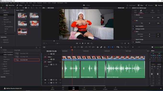 You may be asking yourself "why in the hell are you editing Holiday clips?". And you are right. But I
