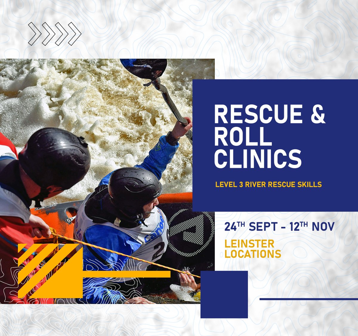 CanoeingIreland's tweet photo. The extremely popular Rescue and Roll clinics are back! 🚣 Any members working towards their Level 3 River Rescue Skills should make sure to attend a session and improve those recue capabilities 🙌 
Book one of the 6 sessions available here -
https://t.co/RGSH6bopA2 https://t.co/NXuLfnlVXm
