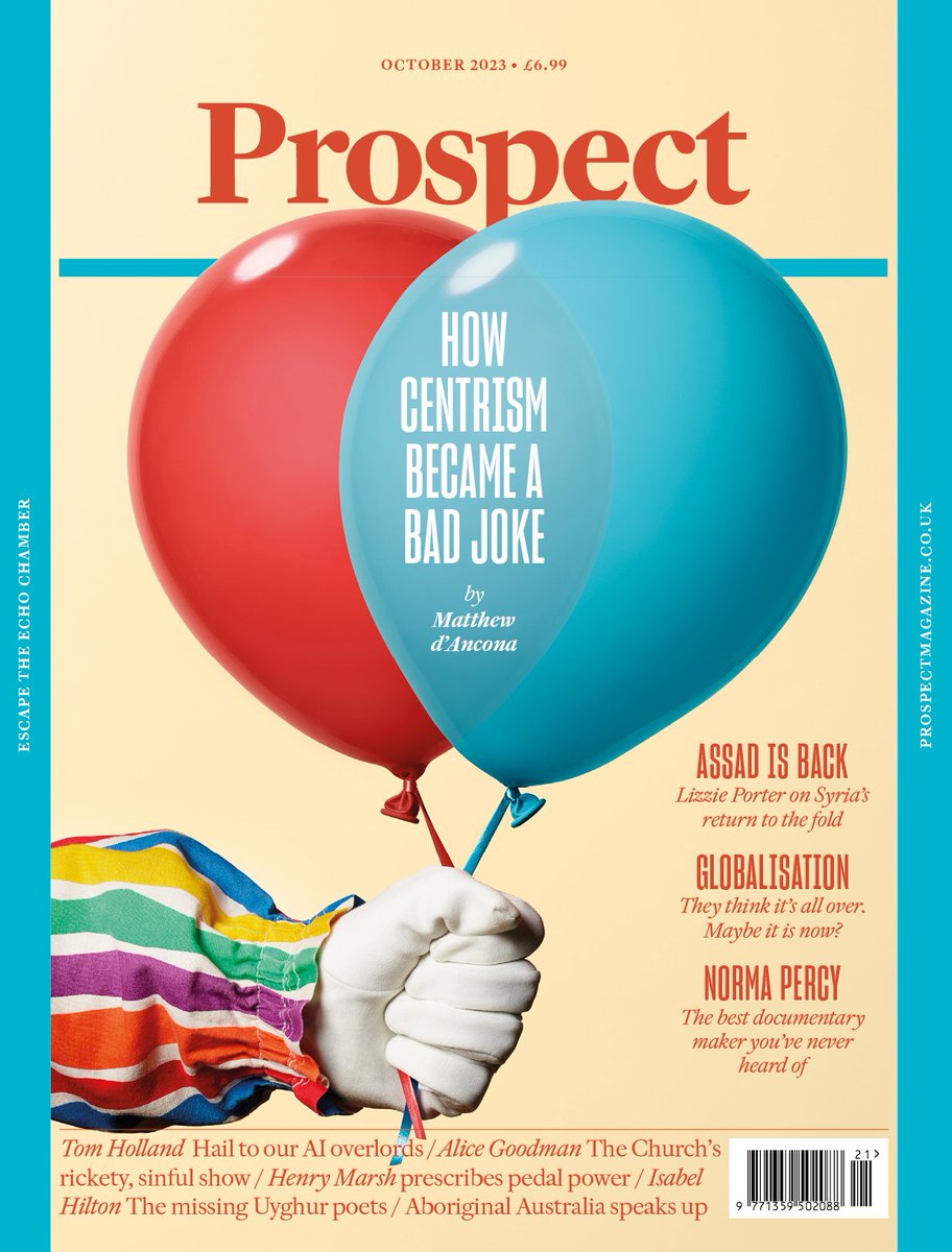 prospect_uk's tweet image. 🗞️ Is globalisation done for? @B_Eichengreen

✍️ @marcuschown on a bird-brained genius

✍️ @journalist_sar on a panic attack 4,000ft in the air

✍️ @AlexDean94 on our freedom to think

✍️ @cesca_peacock—the death of an altarpiece

prospectmagazine.co.uk/issues/october…